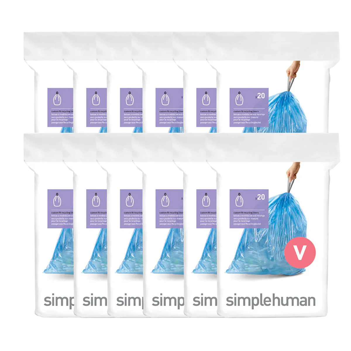 Code V Blue Recycling Custom Fit Liners - Image 8