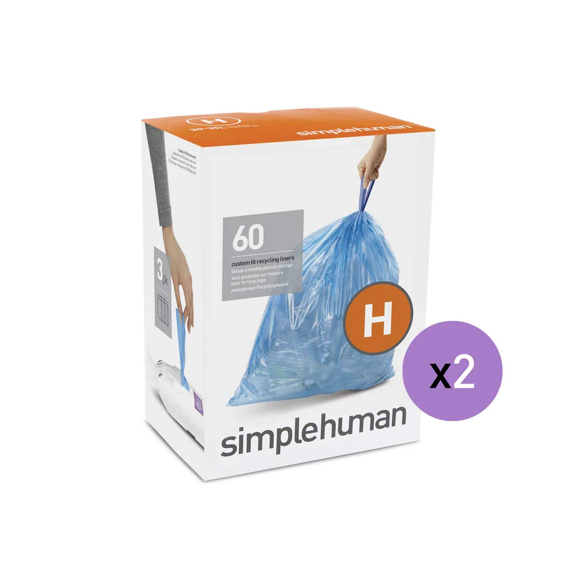 Code H Blue Recycling Custom Fit Liners - Image 5
