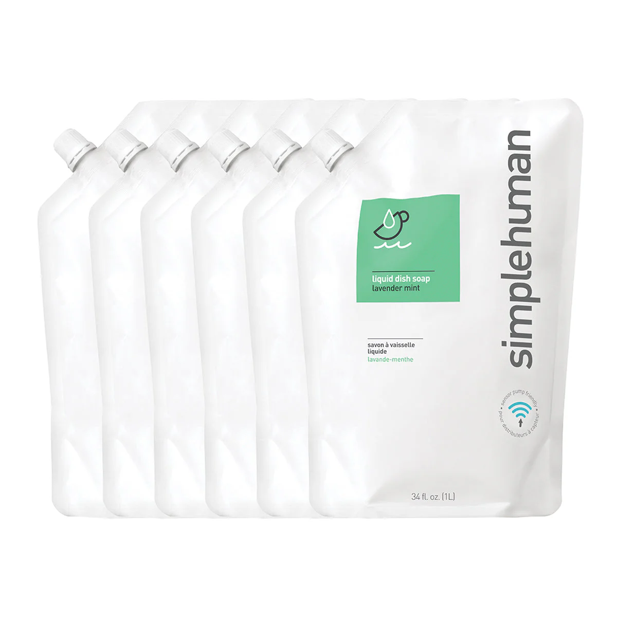 Lavender Mint Liquid Dish Soap Refill Pouch - Image 3