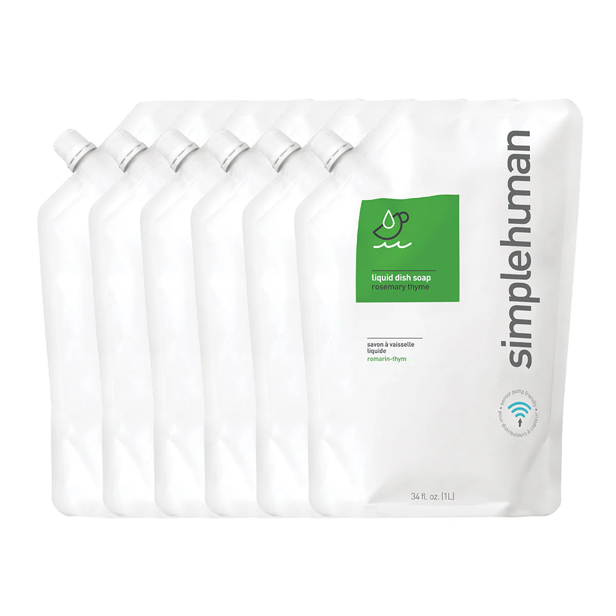 Rosemary Thyme Liquid Dish Soap Refill Pouch - Image 3
