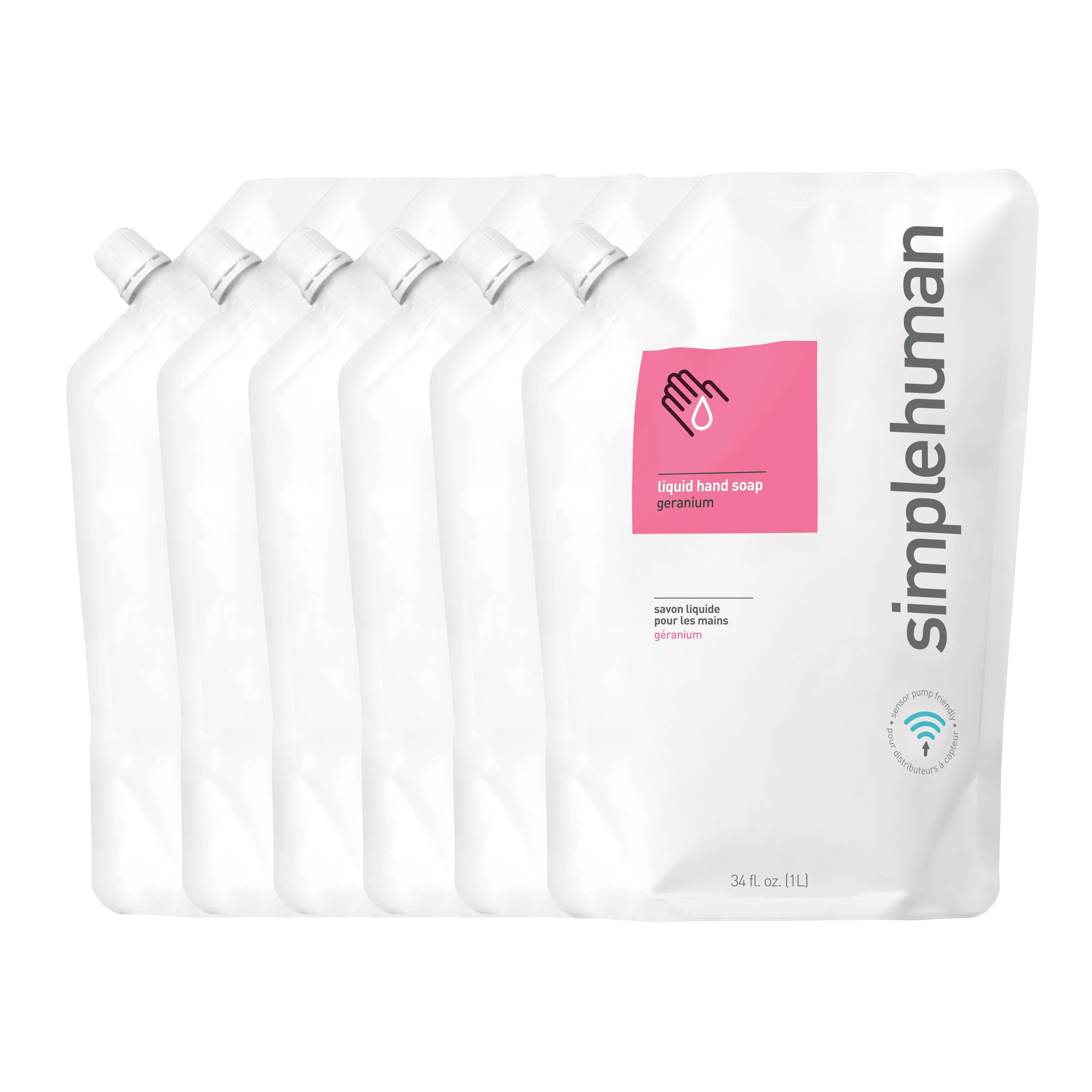 Geranium Liquid Hand Soap Refill Pouch - Image 4
