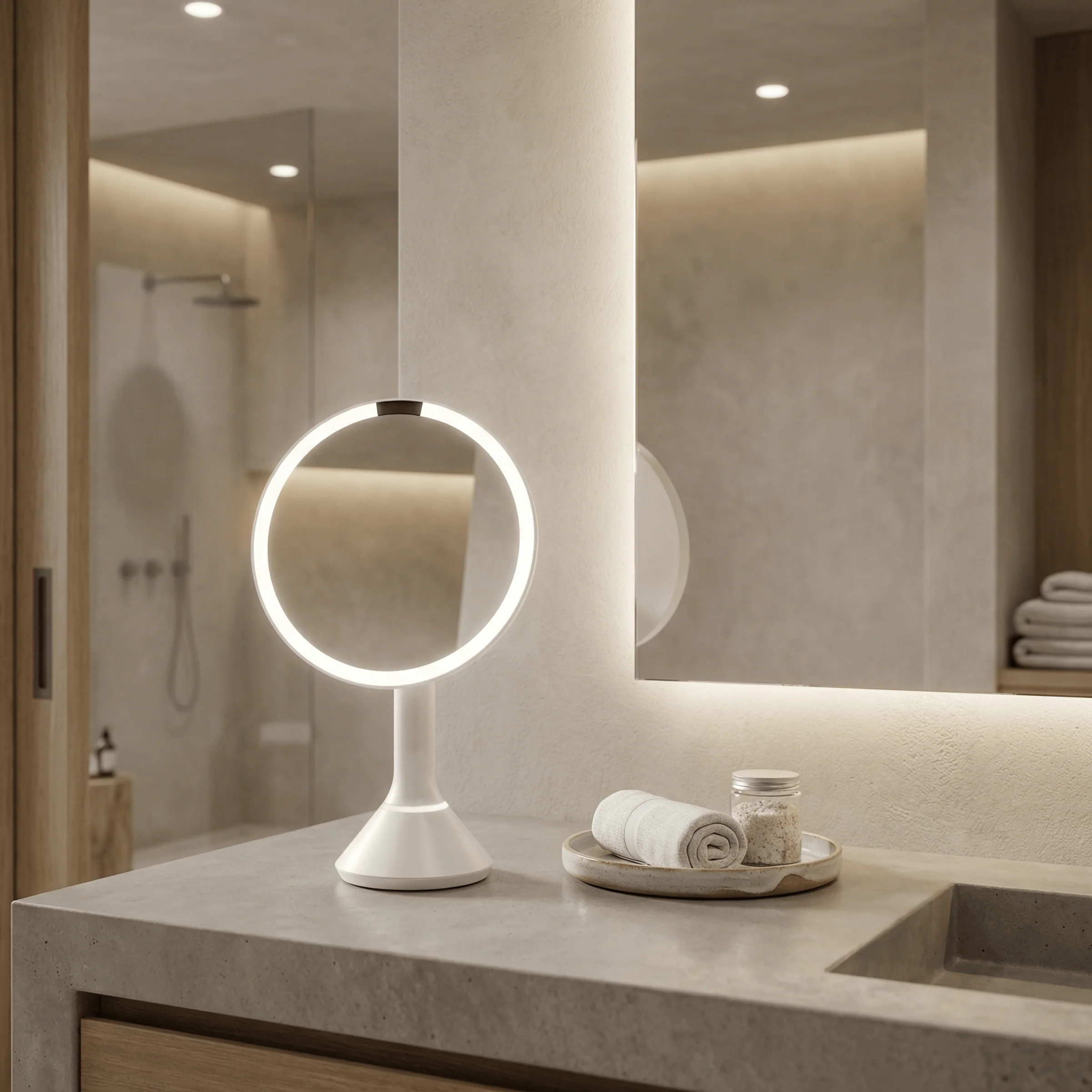 Sensor Mirror with Touch-Control Brightness and Dual Light Setting - Image 14