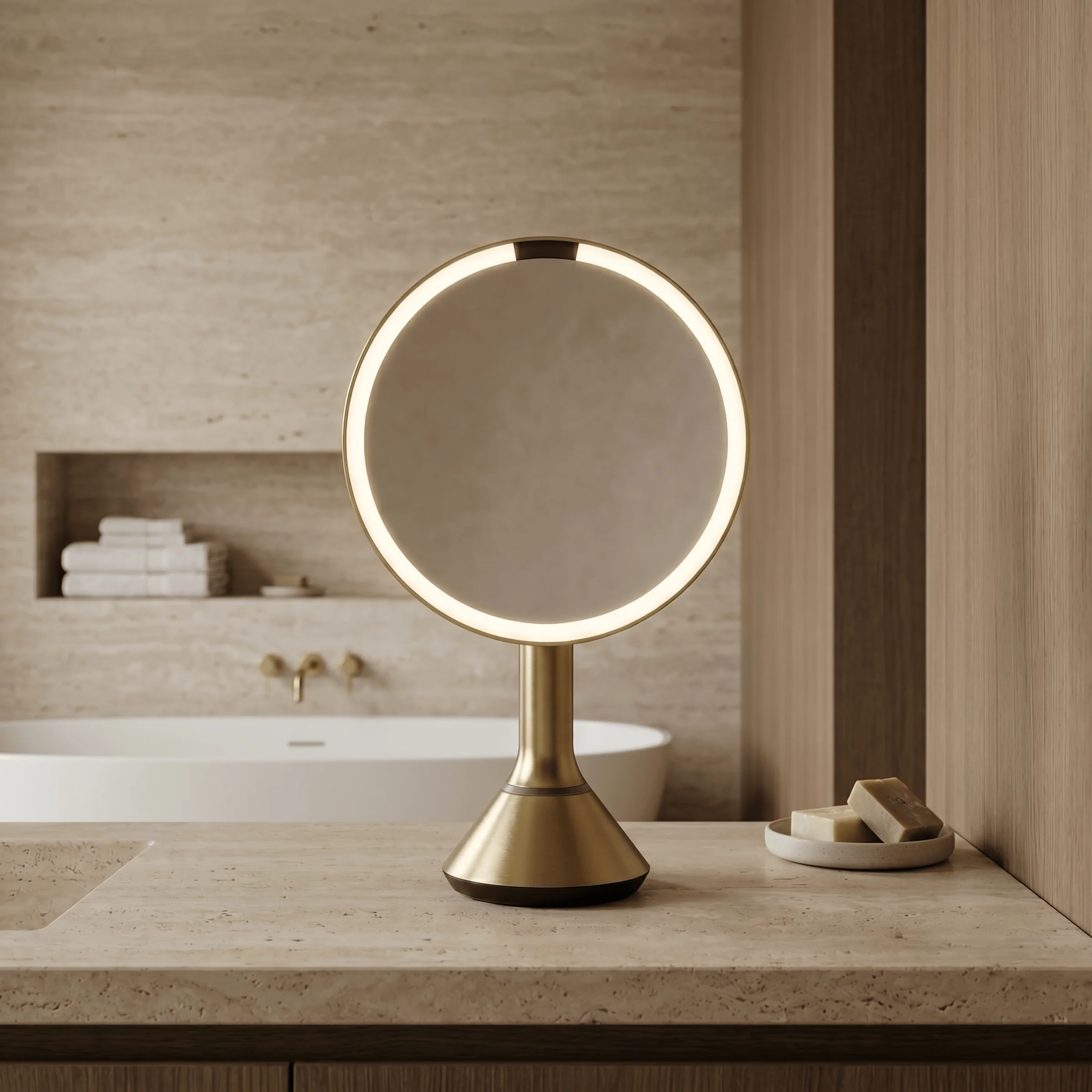 Sensor Mirror with Touch-Control Brightness and Dual Light Setting - Image 24