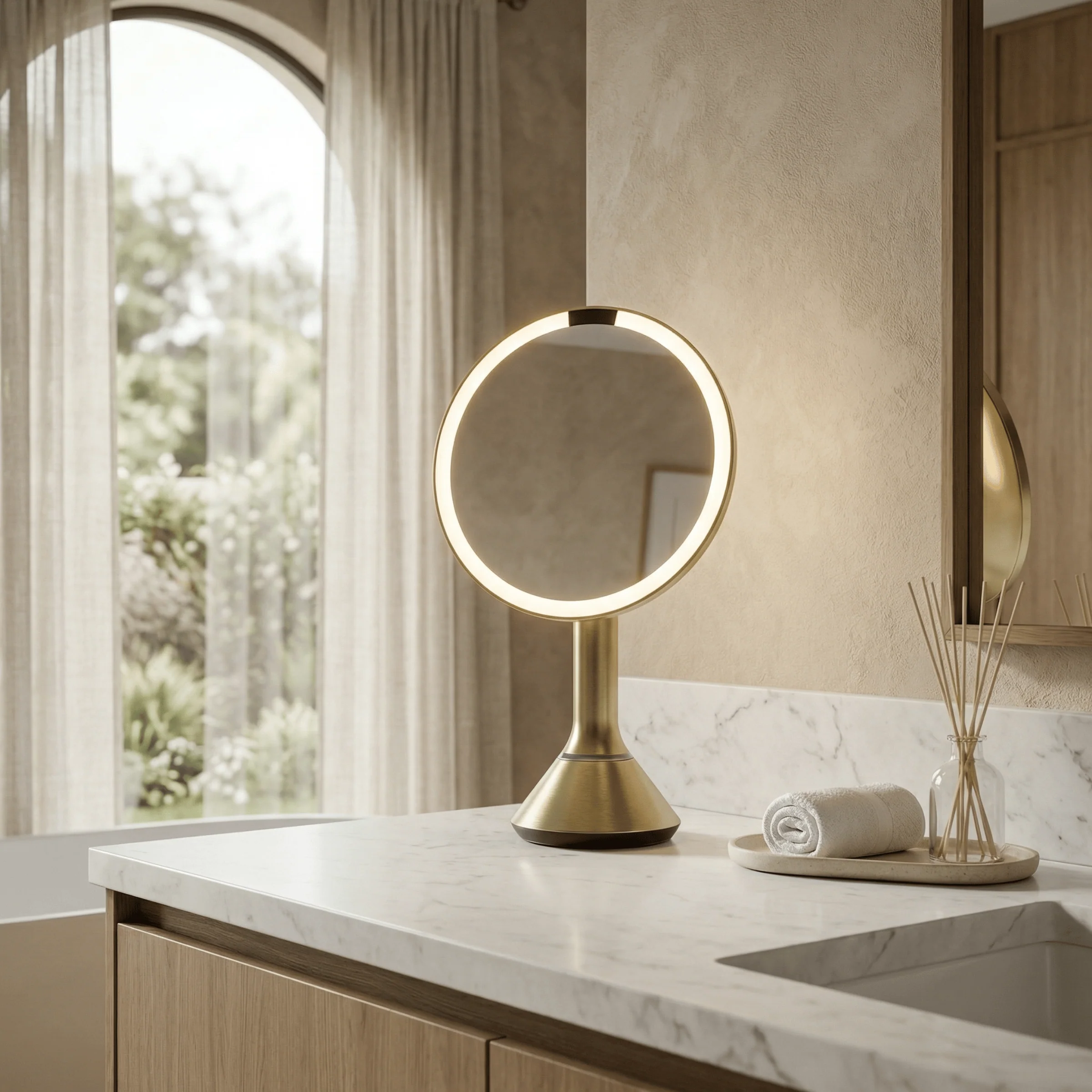Sensor Mirror with Touch-Control Brightness and Dual Light Setting - Image 28