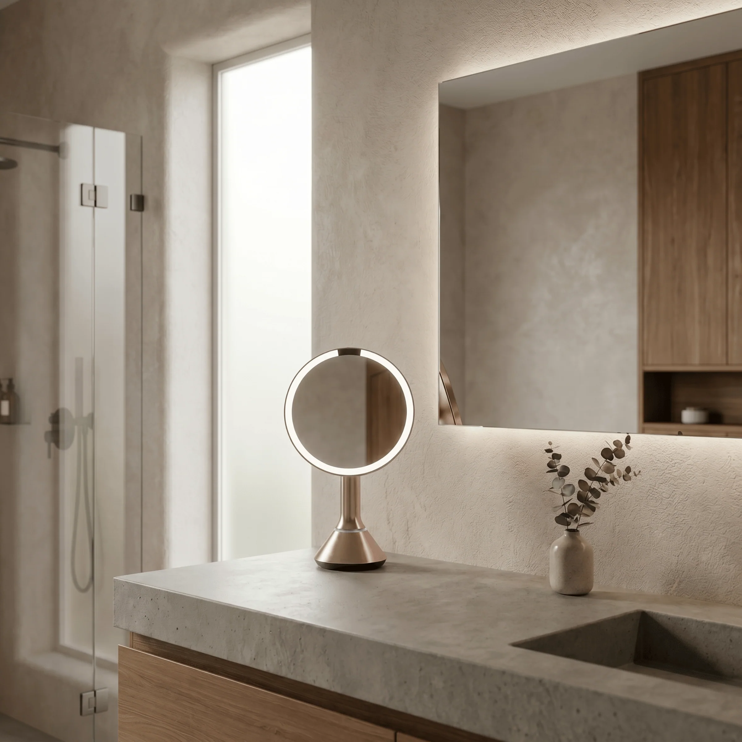 Sensor Mirror with Touch-Control Brightness and Dual Light Setting - Image 8