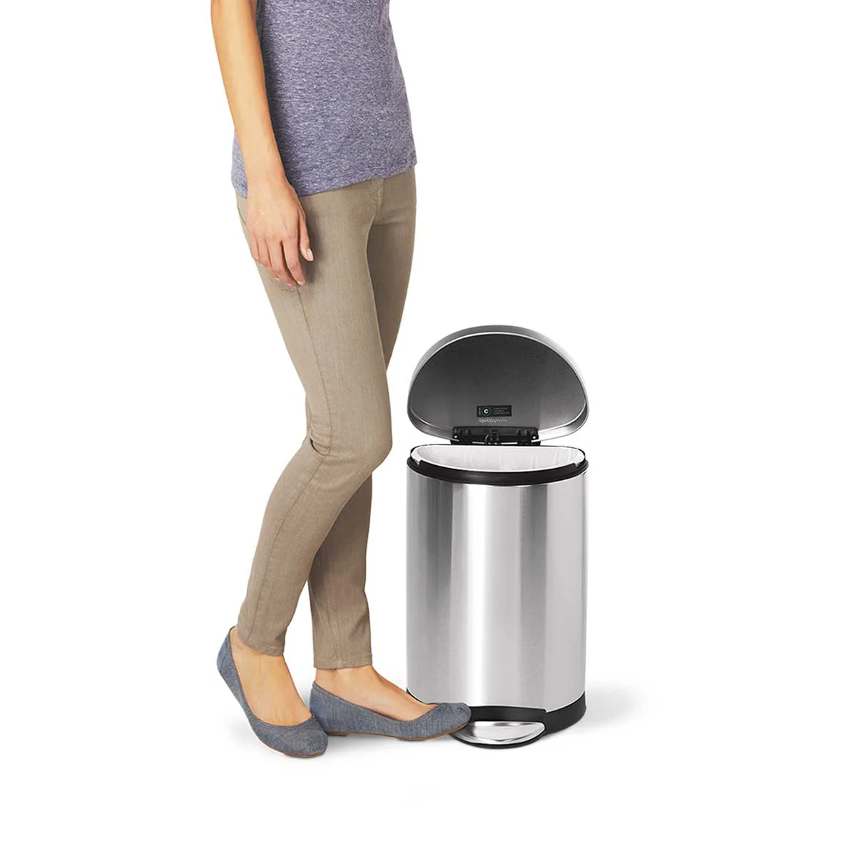 10L Semi-Round Step Can - Image 4